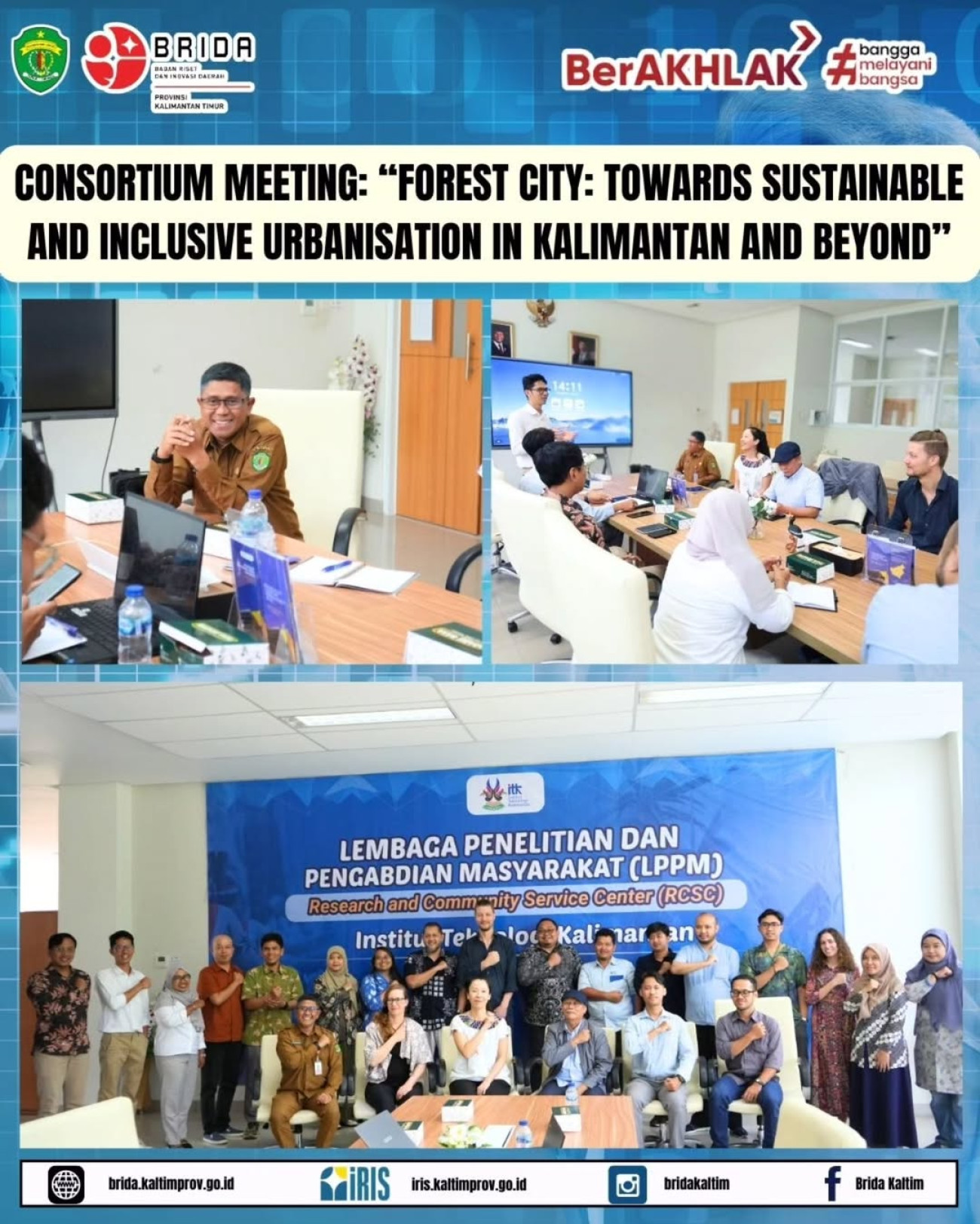 Kepala Brida Kaltim Hadiri Consortium Meeting 