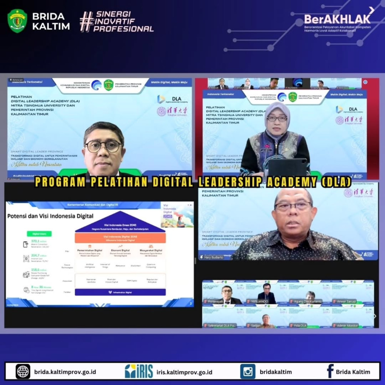 Kepala Brida Kaltim Mengikuti Program Pelatihan Digital Leadership Academy (DLA)