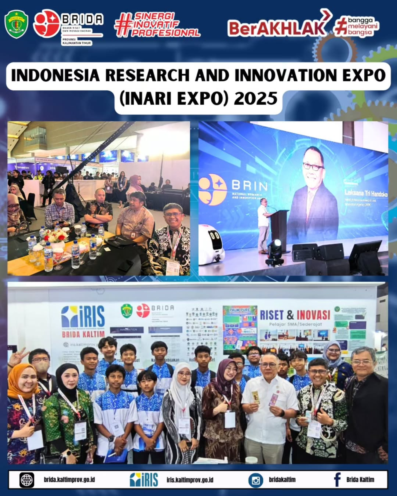 BRIDA Kaltim berpartisipasi dalam Indonesia Research and Innovation Expo (INARI Expo 2025)