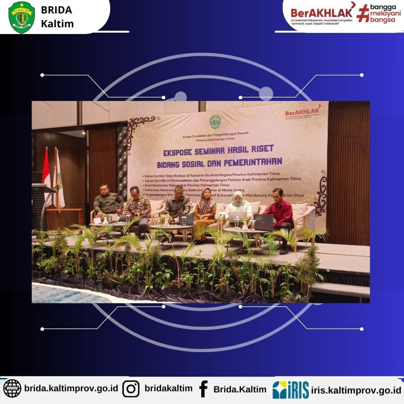 Ekspose Seminar Hasil Riset Tema Sosial dan Pemerintahan