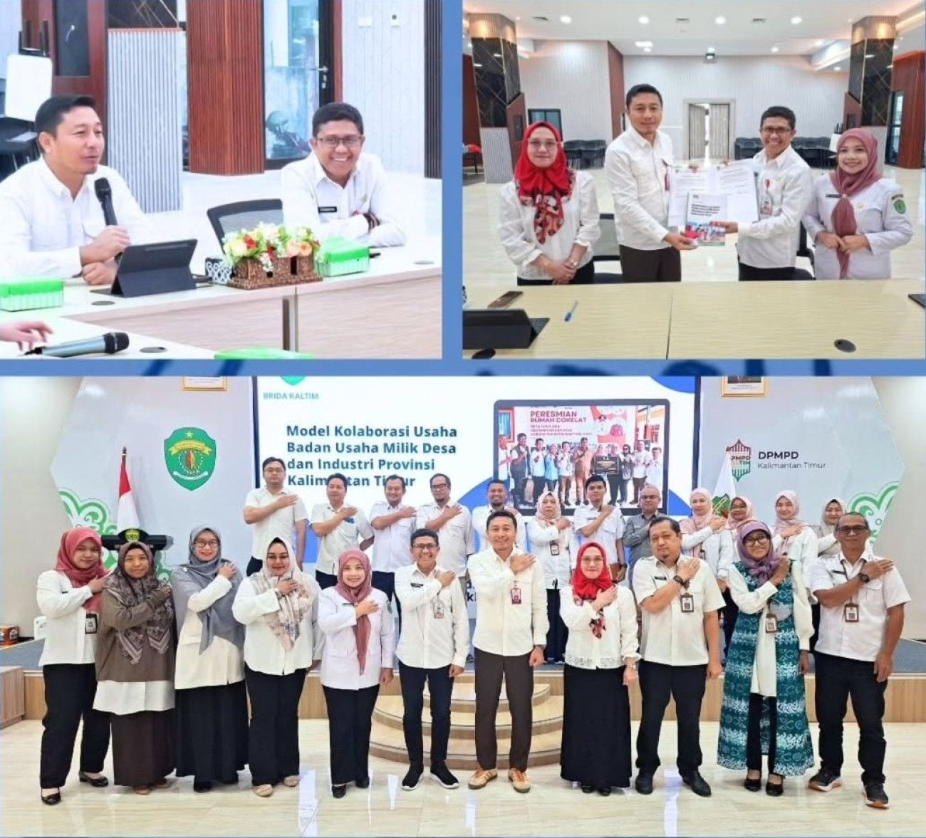 Brida Kaltim dan DPMPD Prov. Kaltim Bahas Tindak Lanjut Riset Model Kolaborasi Badan Usaha Milik Desa dan Industri di Provinsi Kaltim