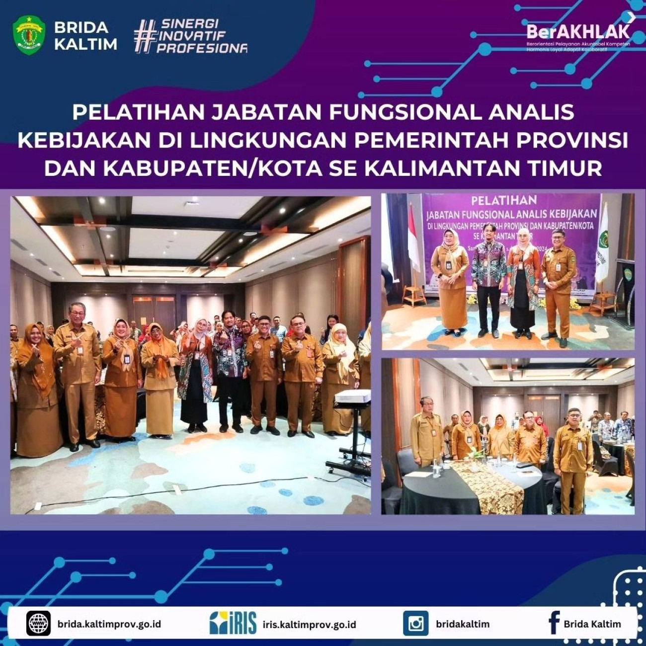 Pelatihan Jabatan Fungsional Analis Kebijakan di Lingkungan Pemerintah Provinsi dan Kabupaten/Kota se Kalimantan Timur