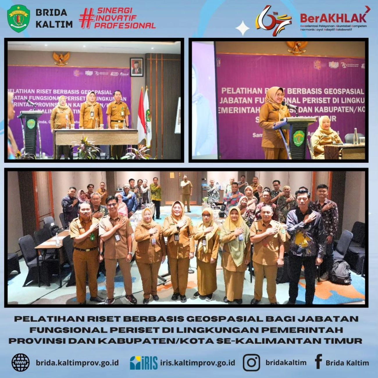 Pelatihan Riset Berbasis Geospasial bagi Jabatan Fungsional Periset di Lingkungan Pemerintah Provinsi dan Kabupaten/Kota Se-Kalimantan Timur