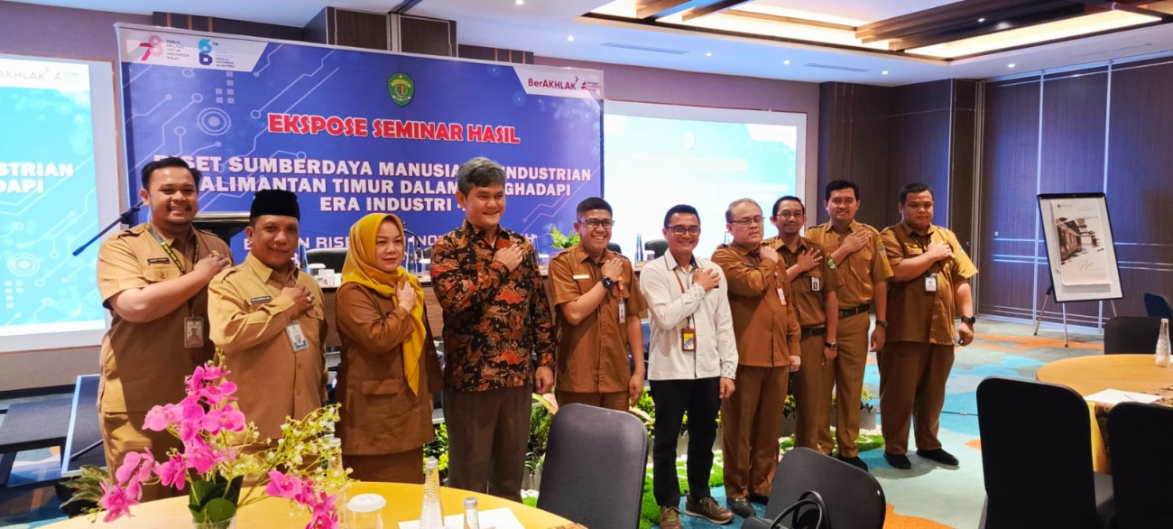 Ekspose Seminar Hasil Riset Sumber Daya Manusia Perindustrian Kalimantan Timur Dalam Menghadapi Era Industri 4.0.