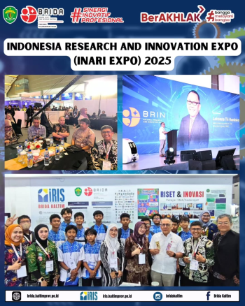 BRIDA Kaltim berpartisipasi dalam Indonesia Research and Innovation Expo (INARI Expo 2025)